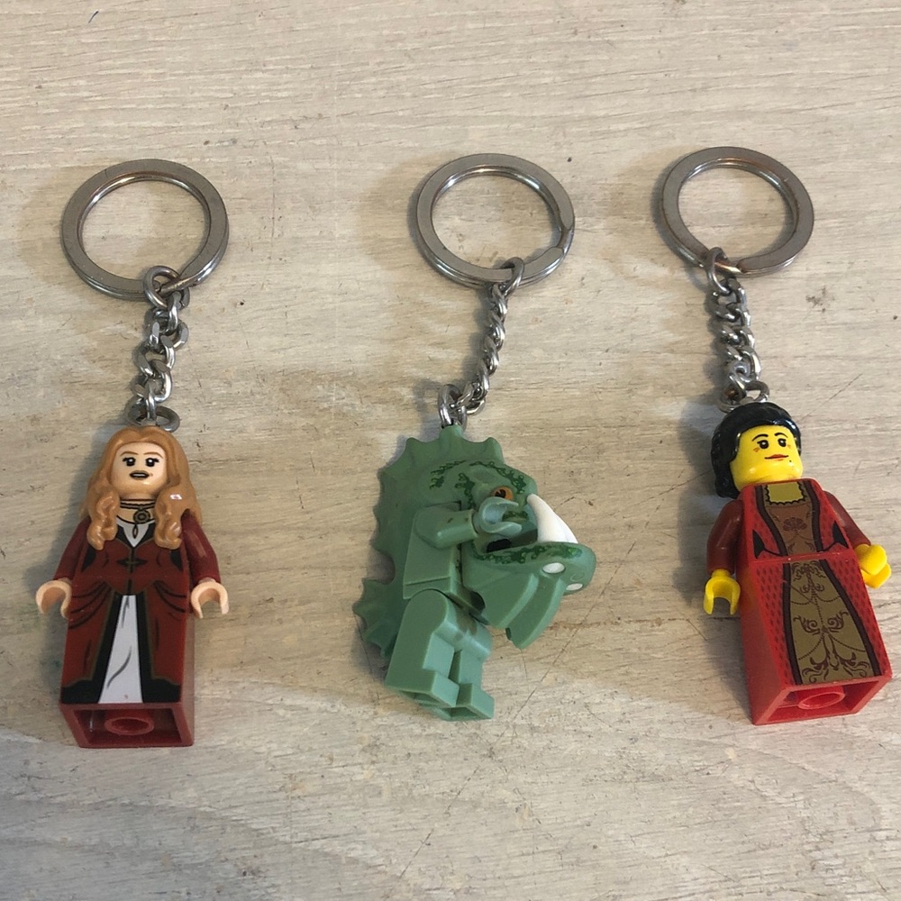 Lego Mini Figures Collectible Key Chains Bundle Lot of 3 Please Read